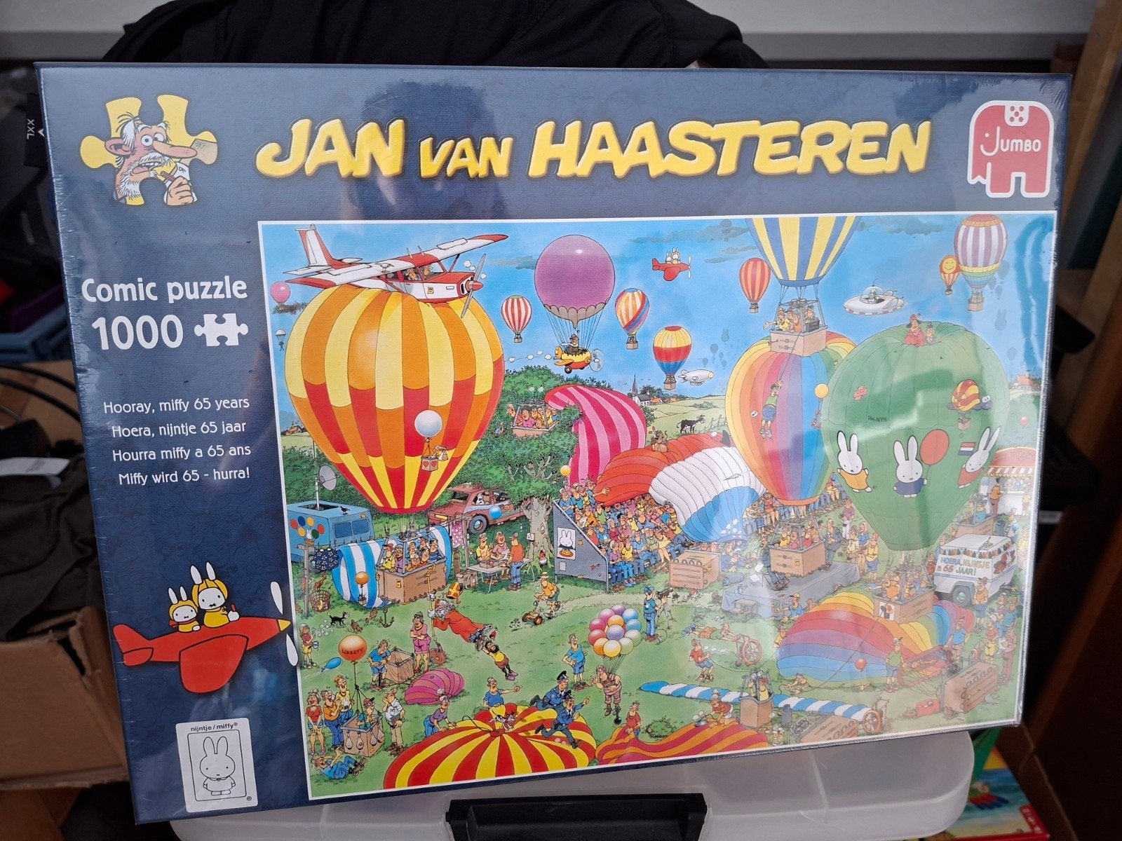 NIEUW van Haasteren Puzzel 1000 stukjes - Nijntje 65 jaar, Ophalen of Verzenden, 500 t/m 1500 stukjes, Nieuw, Legpuzzel