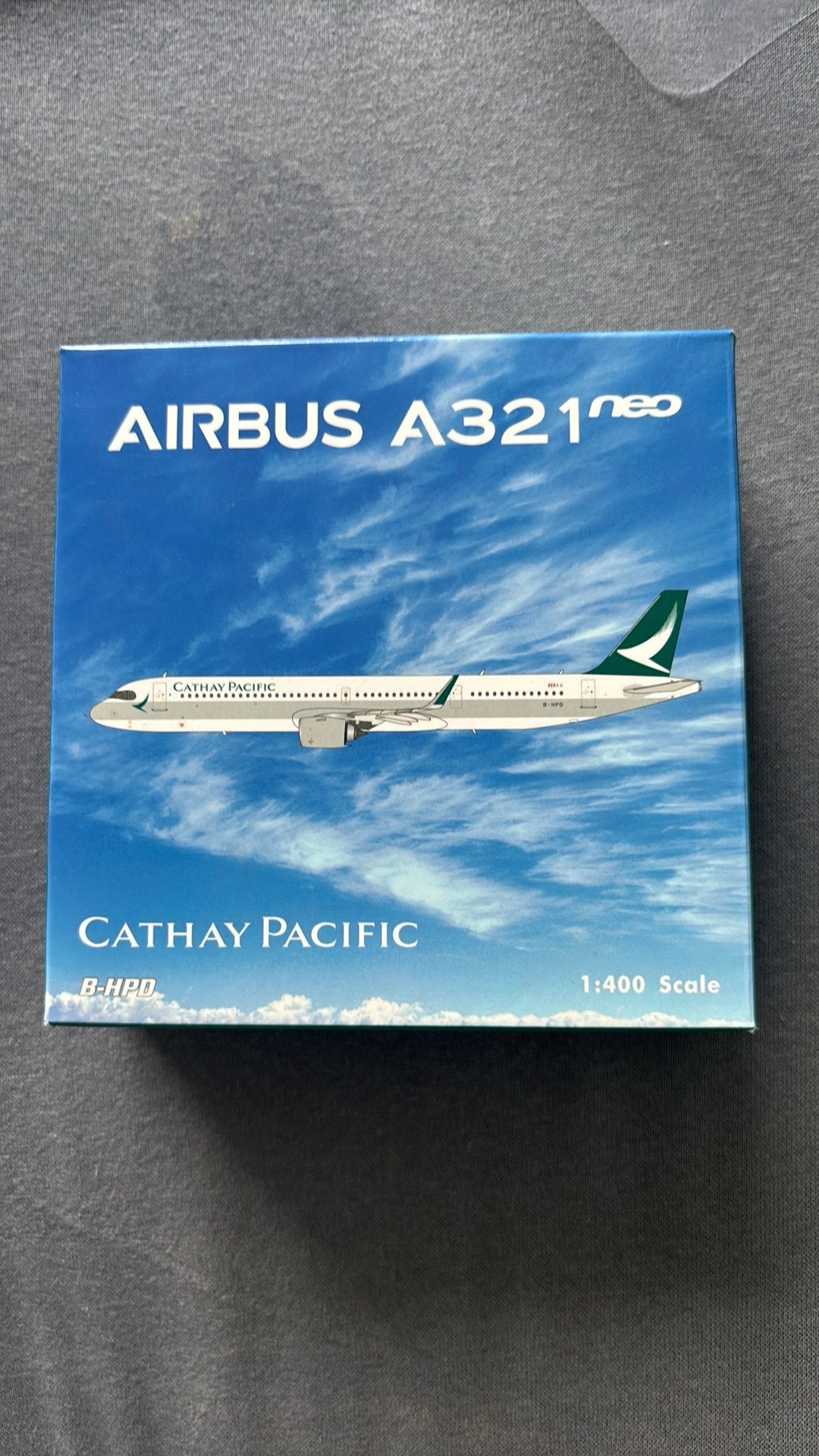 1:400 vliegtuig Model A321 Cathay Pacific - nieuw in doos, Overige merken, 1:200 of kleiner, Verzenden, Nieuw