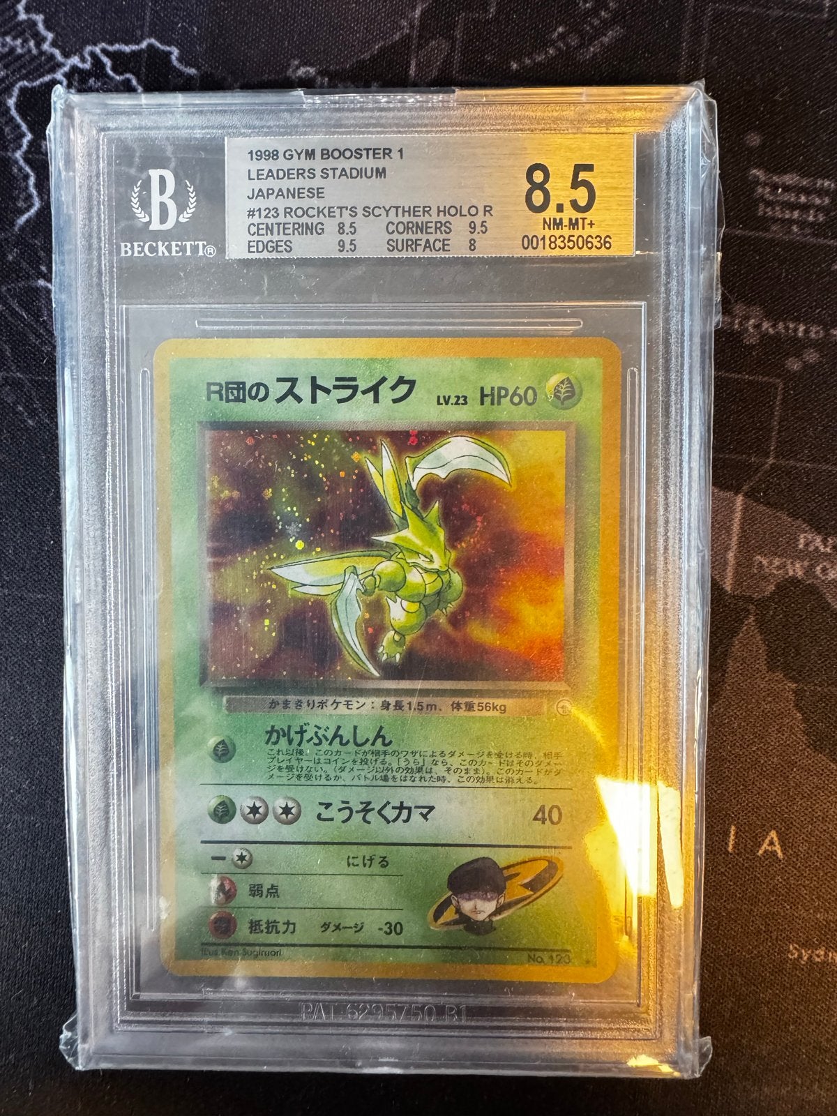 Rocket's Scyther | BGS 8.5, Hobby en Vrije tijd, Ophalen of Verzenden, Zo goed als nieuw, Losse kaart, Foil