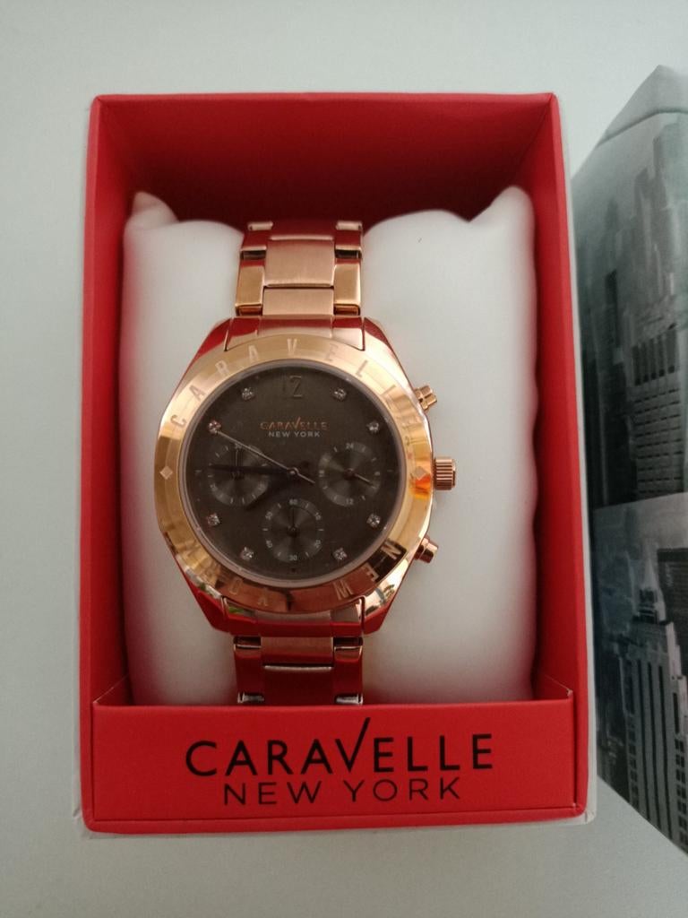 Rose Dames Horloge Caravelle NY., Ophalen of Verzenden, Nieuw, Overige merken