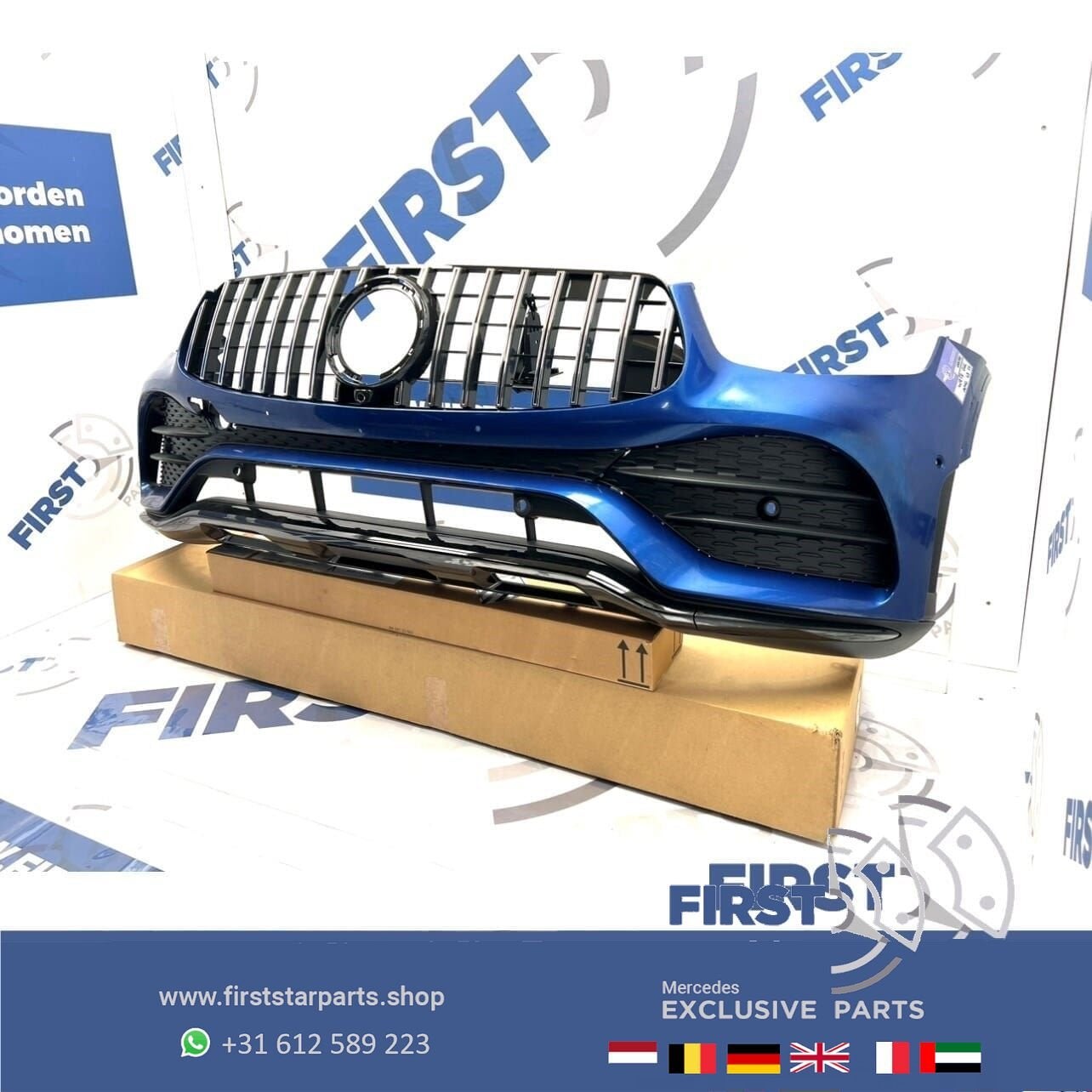 W253 BUMPER GLC FACELIFT AMG VOORBUMPER Mercedes 2018-2022 B, Auto-onderdelen, Gebruikt, -, Voor, Ophalen of Verzenden