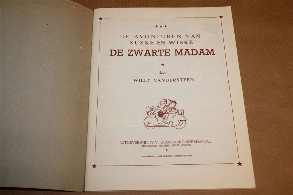De Zwarte Madam — Suske en Wiske, Facsimile 1949, Boeken, Eén stripboek, Ophalen of Verzenden, Gelezen
