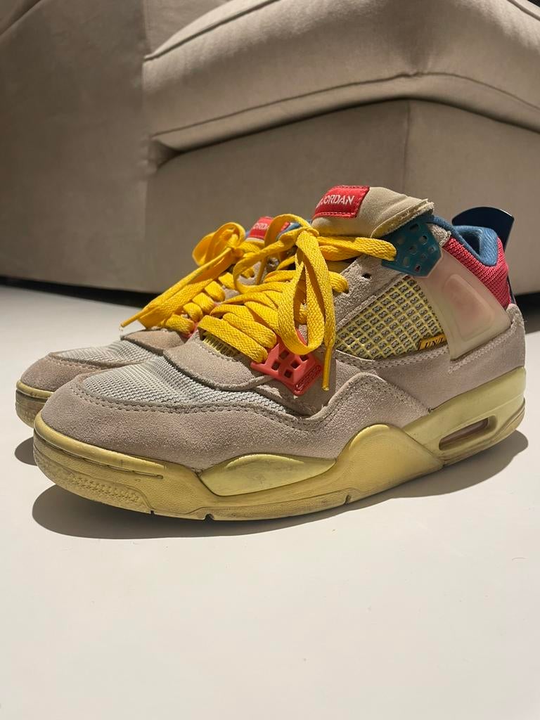 Nike Air Jordan 4 Union LA Desert Moss - Maat 42 - Repair, Ophalen of Verzenden, Gedragen, Overige kleuren, Sneakers of Gympen