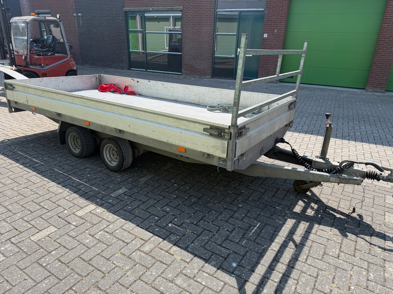 Hapert aanhanger met stalen bodemplaat en werkende verlichti, Auto diversen, Aanhangers en Bagagewagens, Ophalen of Verzenden
