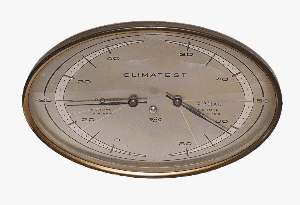 Vintage SUNDO Barometer Thermometer., Ophalen of Verzenden, Zo goed als nieuw, Weerstation