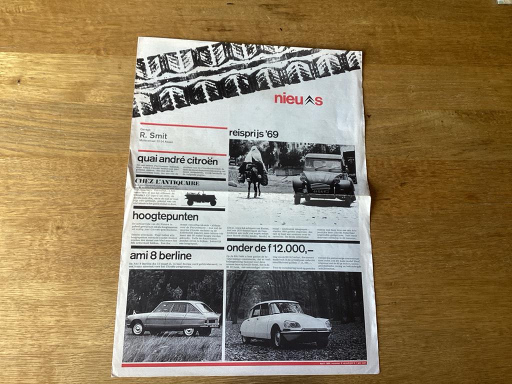 Citroën DS Pallas voor Prins Bernhard - Citroen Nieuws 1969, Ophalen of Verzenden, Zo goed als nieuw, Citroën