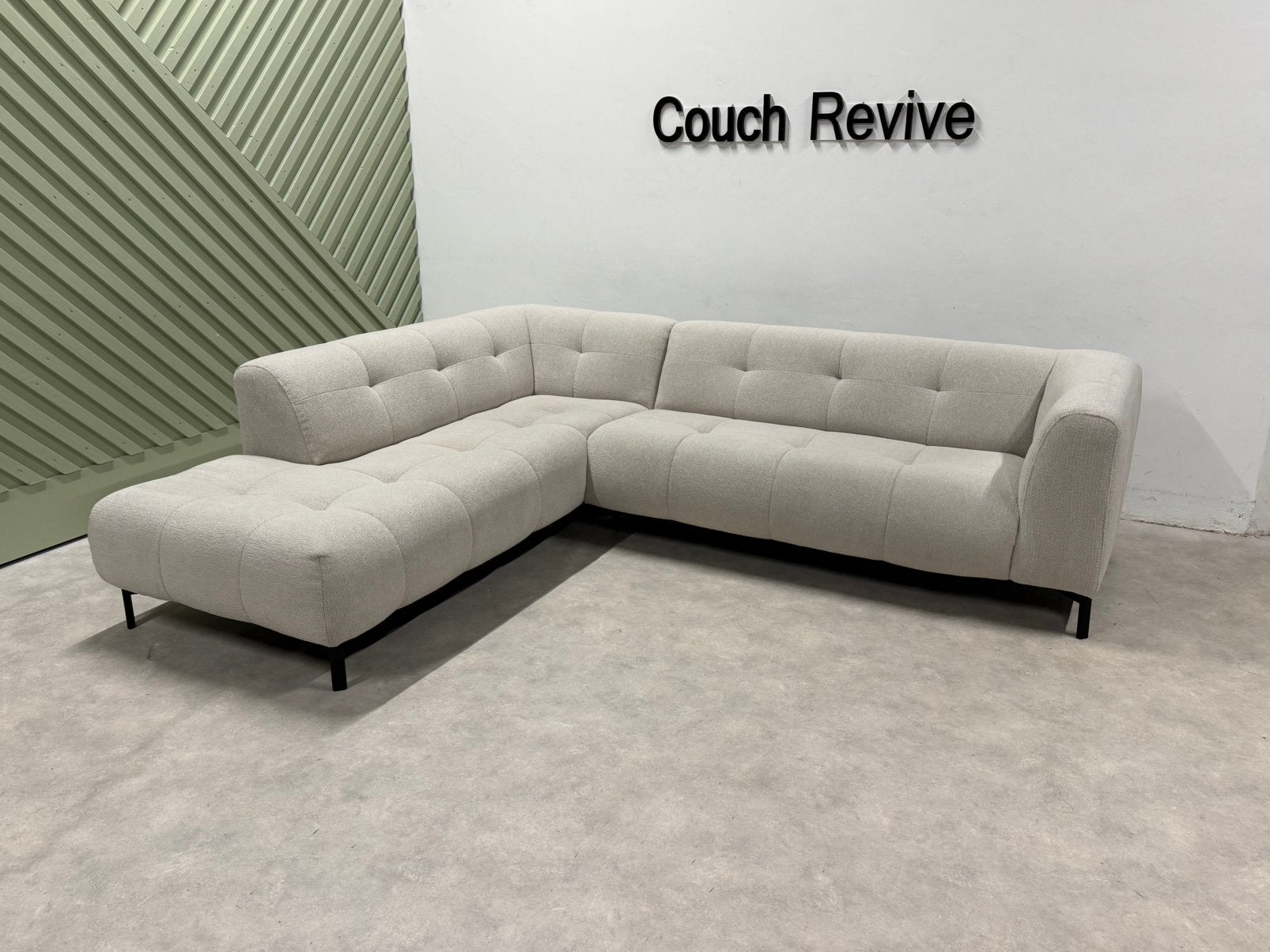 GRATIS LEVERING Montel Furious Hoekbank 275x225 GEREINIGD, Huis en Inrichting, Info@couchrevive.nl, -, Couch Revive, Ophalen of Verzenden