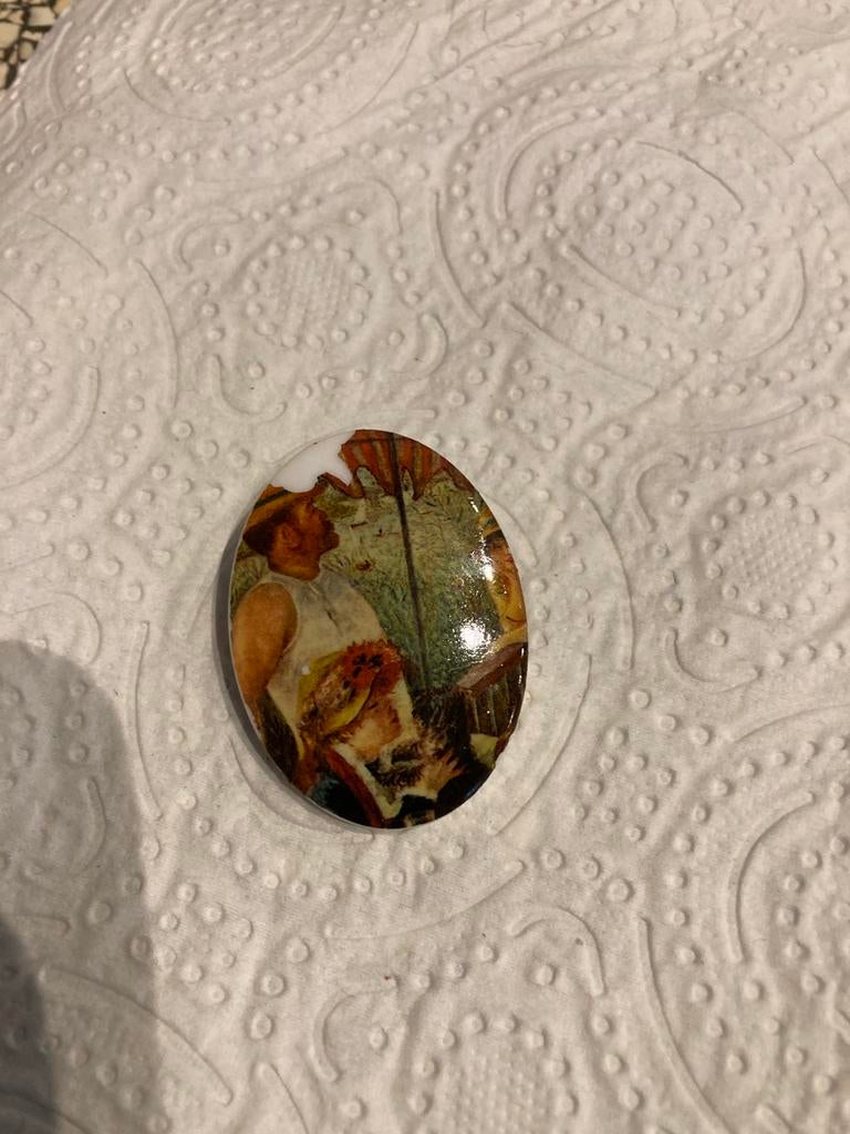Oude broche, Sieraden, Tassen en Uiterlijk, Broches, Ophalen of Verzenden, Zo goed als nieuw, Overige kleuren, Overige materialen