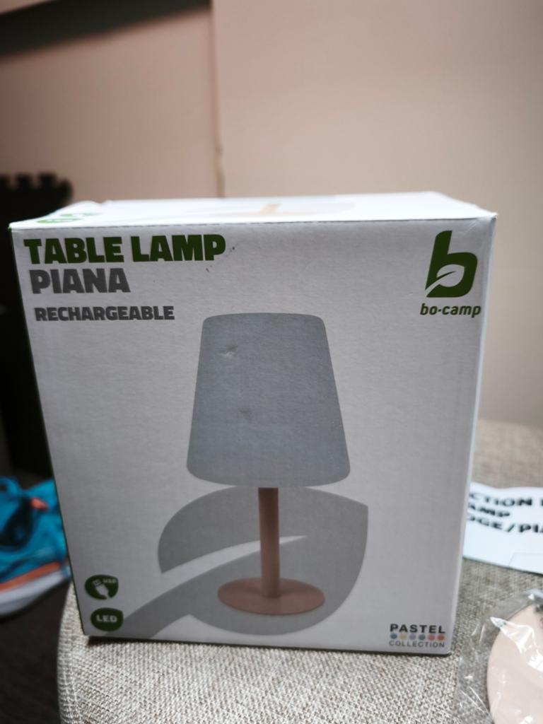 Bo-camp lamp Piana lotus roze pastel collectie, Caravans en Kamperen, Verzenden, Nieuw
