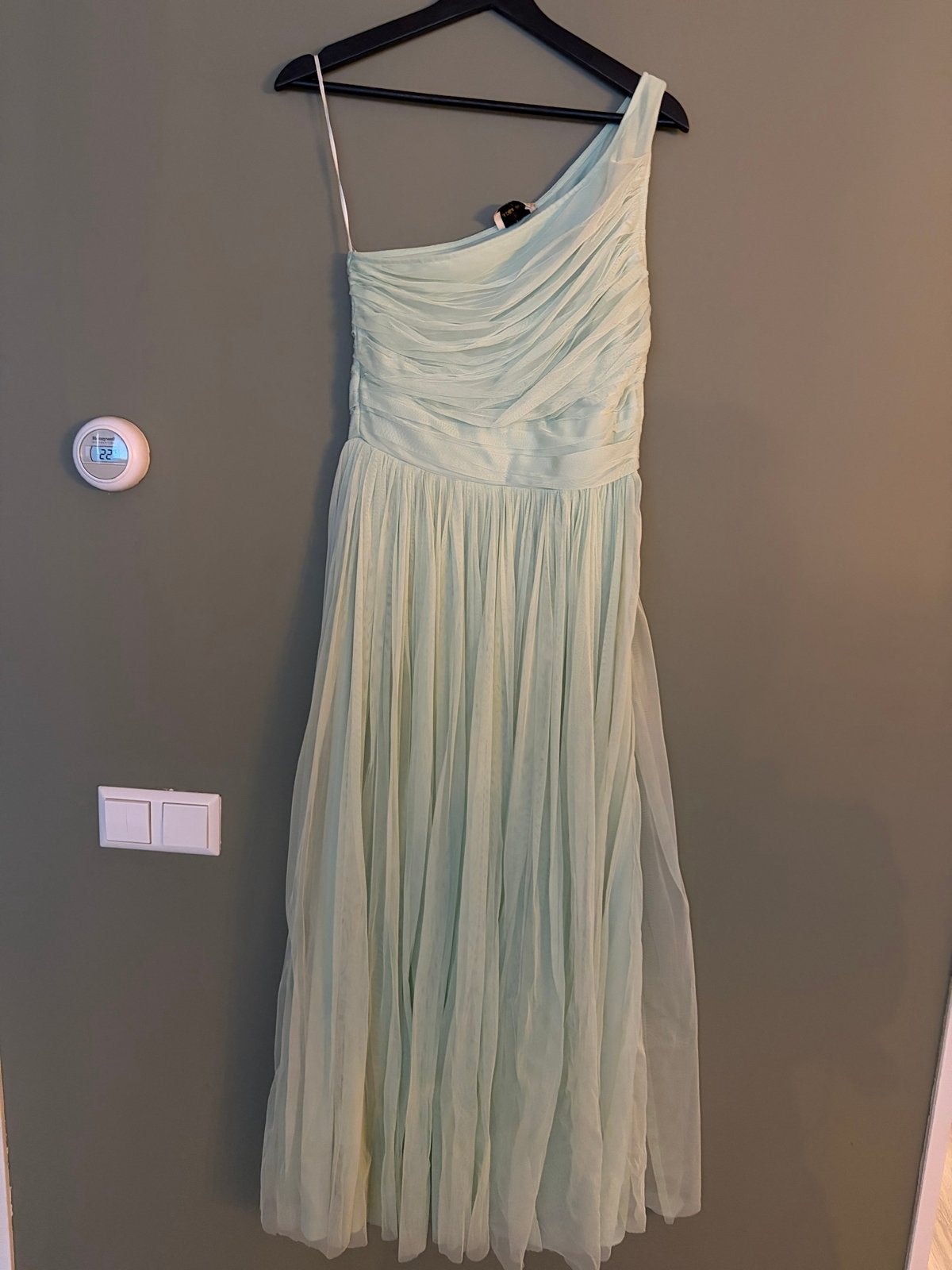 Lace & Beads mintgroene galajurk, maat 36 (S), Ophalen of Verzenden, Zo goed als nieuw, Maat 36 (S), Onder de knie
