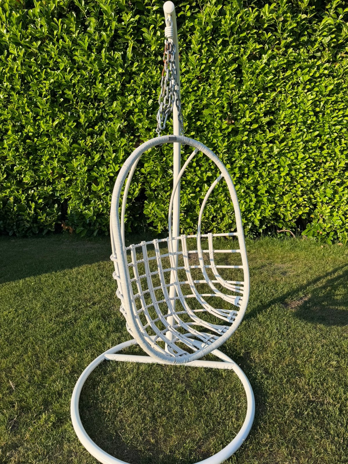 Hangstoel ‘Egg chair’, Ophalen, Gebruikt, Rotan