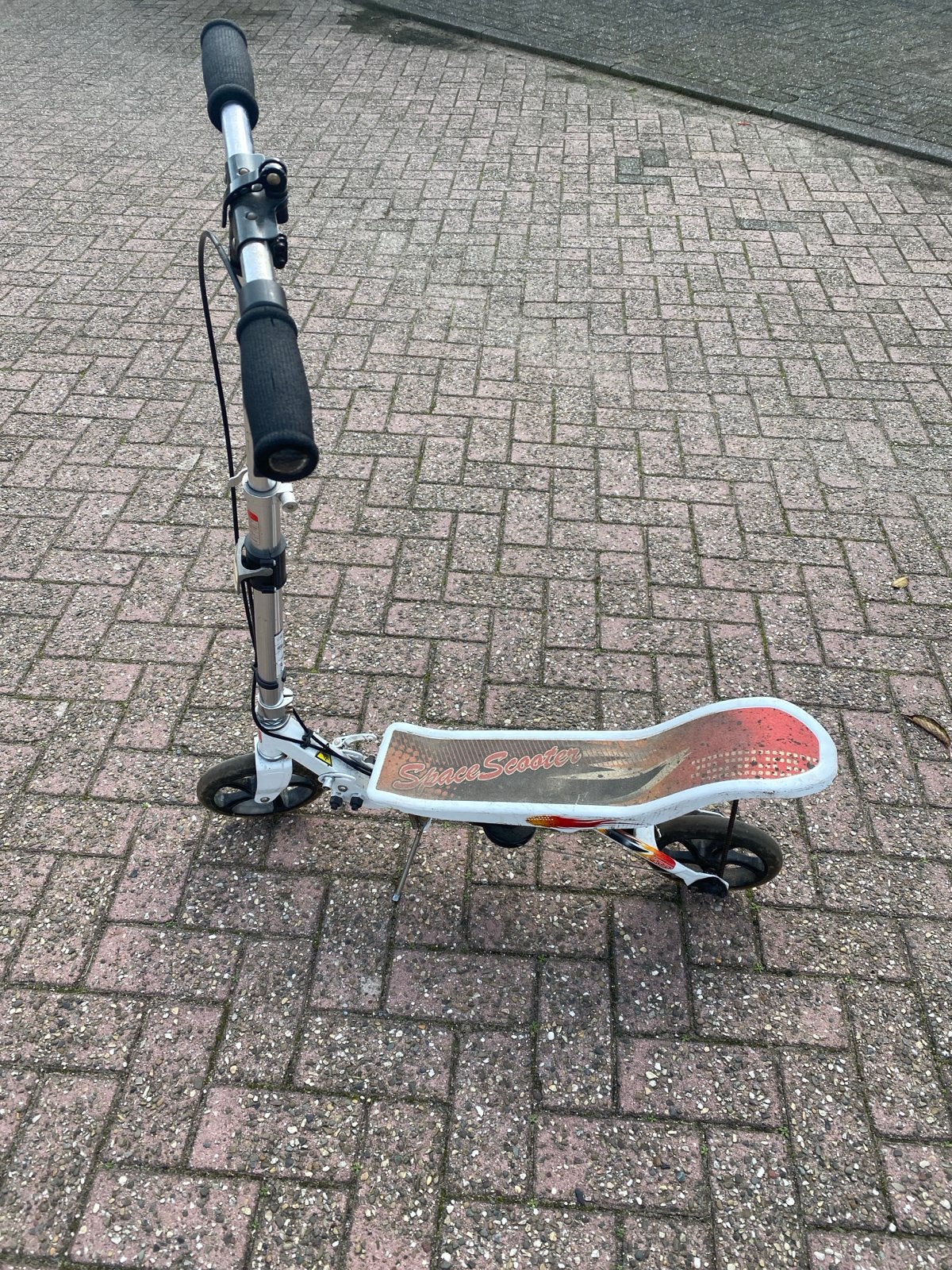 Space Scooter Wit/Rood - Gebruikt, Fietsen en Brommers, Ophalen, Gebruikt, Gewone step
