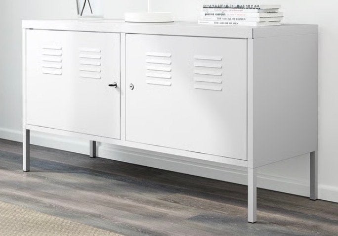 IKEA PS Kastje / Dressoir - Wit metaal, Ophalen, Gebruikt