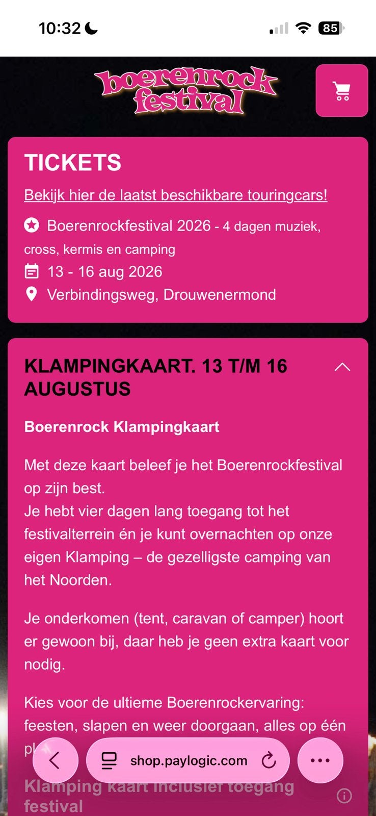 GEZOCHT 3 boerenrock tickets voor zaterdag, Twee personen