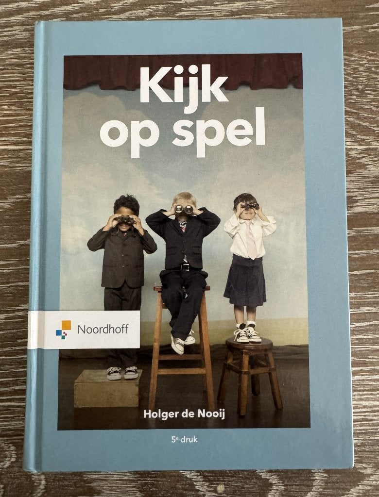 Kijk op spel – Holger de Nooij, Ophalen of Verzenden, Alpha, Zo goed als nieuw, HBO