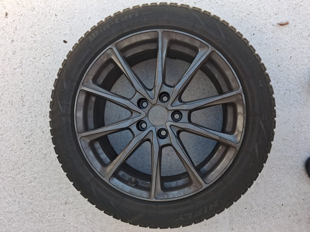17 inch velgen met winterbanden, Auto-onderdelen, Ophalen, Gebruikt, Velg(en), 17 inch