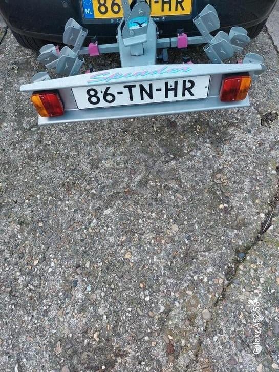 Hele nette Spinder fietsendrager voor 2fietsen, Auto diversen, Fietsendragers, Trekhaakdrager, Ophalen