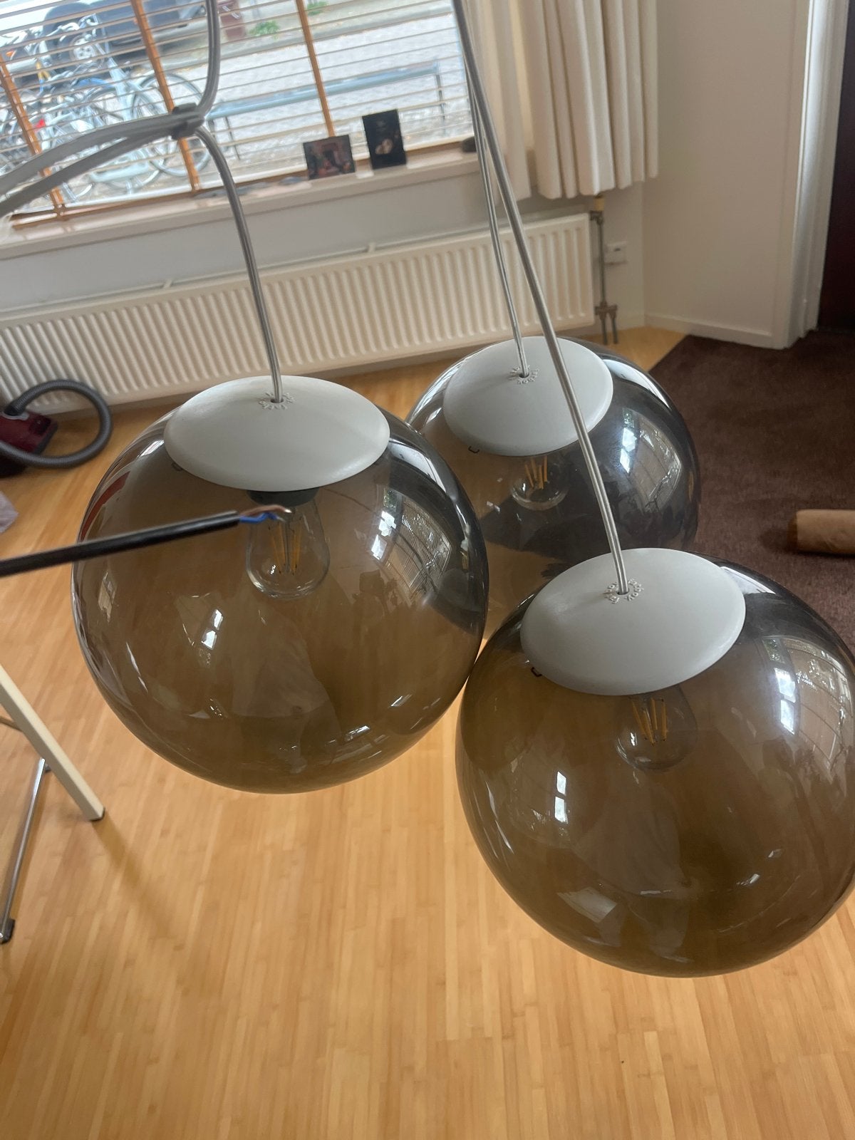 Fatboy SphereMaker Small hanglamp - 3 bollen, Huis en Inrichting, Lampen | Hanglampen, Ophalen of Verzenden, Gebruikt, Glas, E14 (klein)