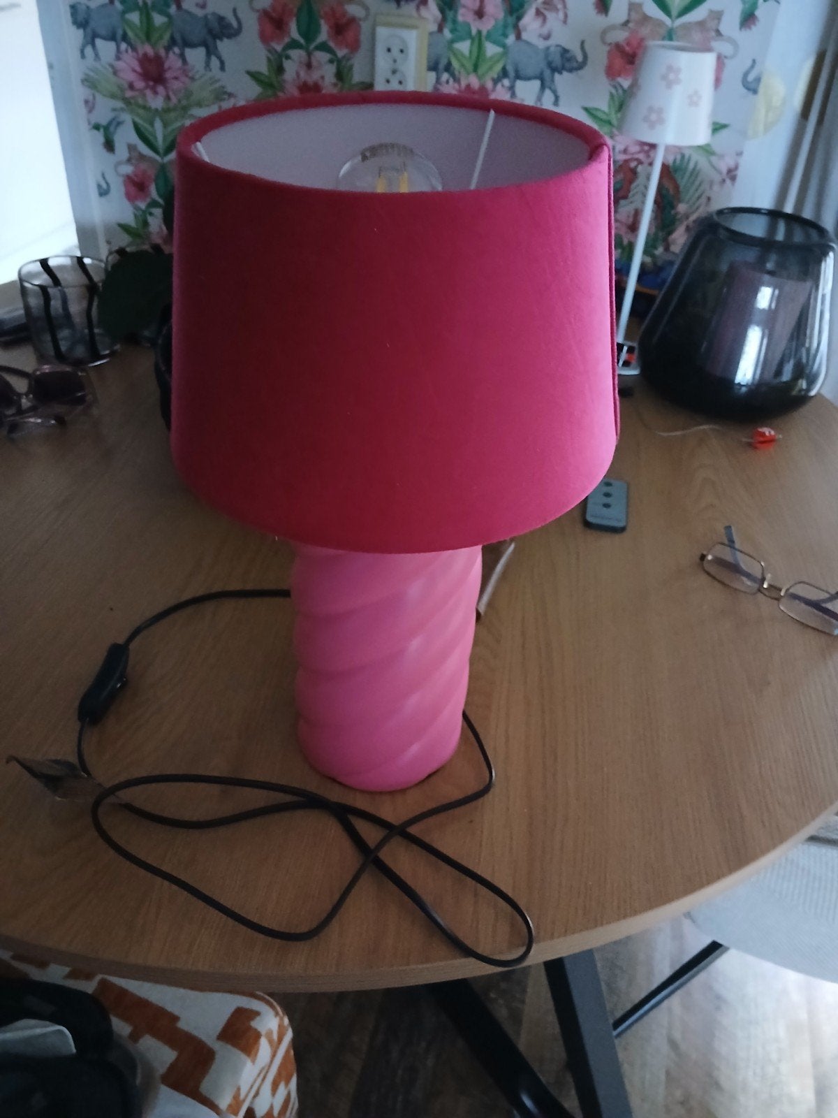 Tafellamp, Huis en Inrichting, Lampen | Lampenkappen, Ophalen, Tafellamp, Rond, Zo goed als nieuw