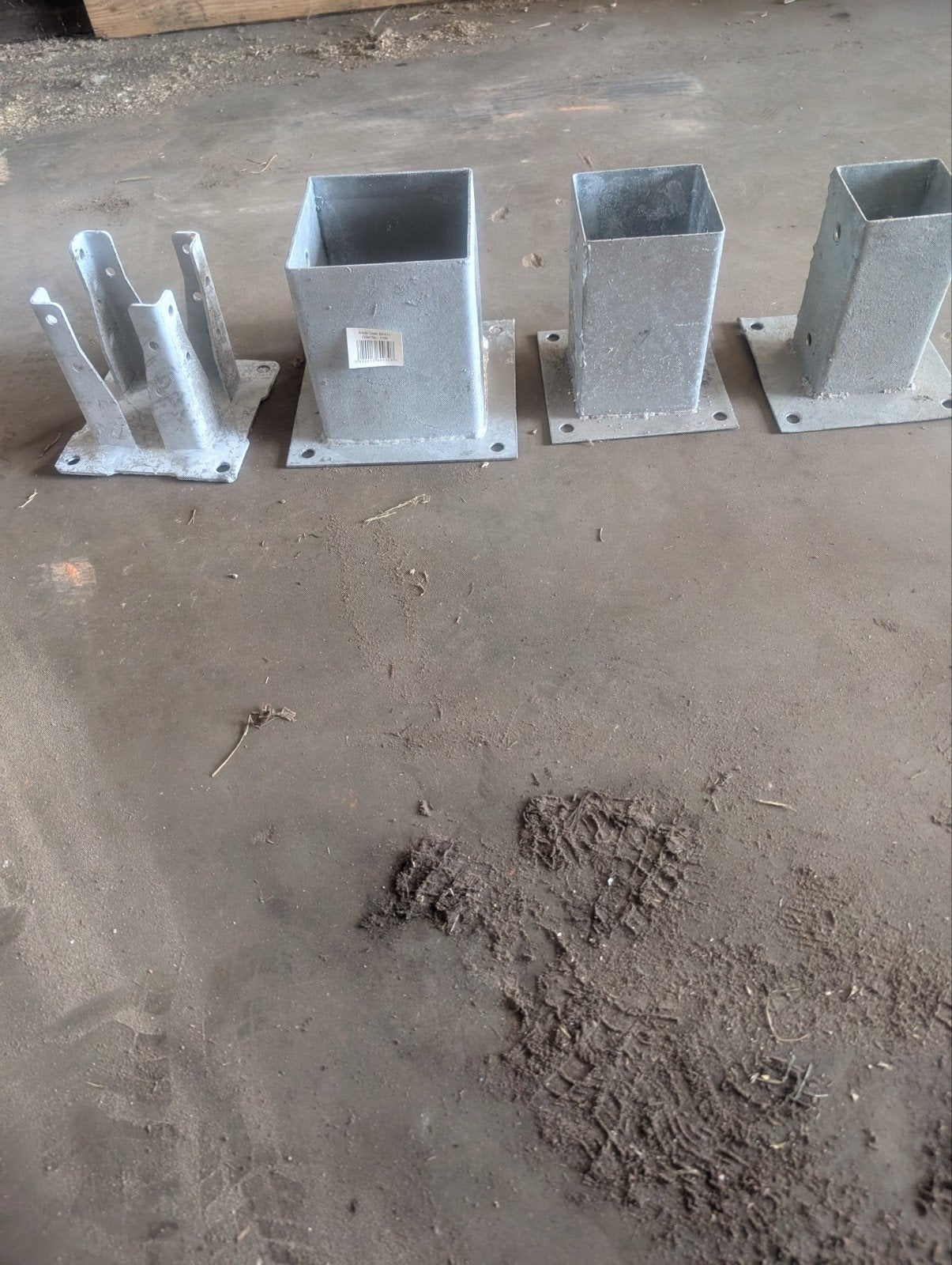 Verzinkte paalpunten en paalhouders, 250 mm of meer, Overige typen, Nieuw, Ophalen of Verzenden