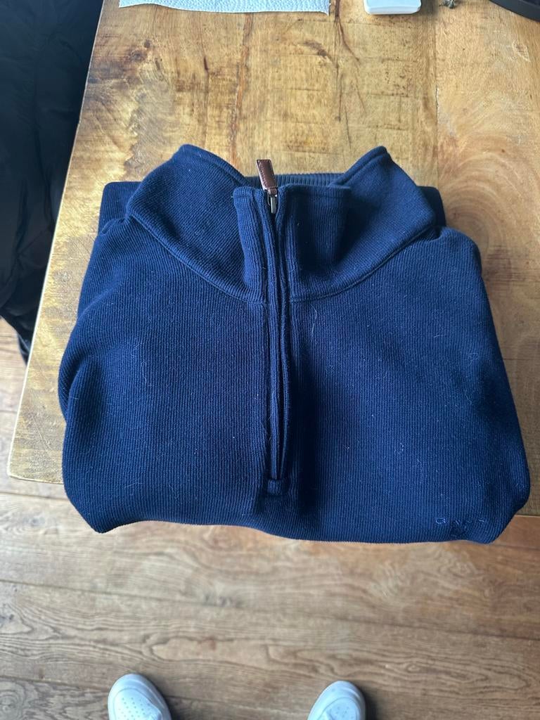 GANT trui met rits, Kleding | Heren, Truien en Vesten, Ophalen of Verzenden, Zo goed als nieuw, Overige maten, Blauw