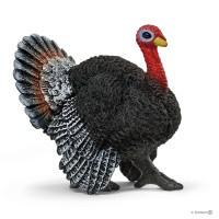 Schleich 13900 kalkoen, dierfiguur, Ophalen of Verzenden, Zo goed als nieuw, Boerderijdier, Beeldje of Figuurtje
