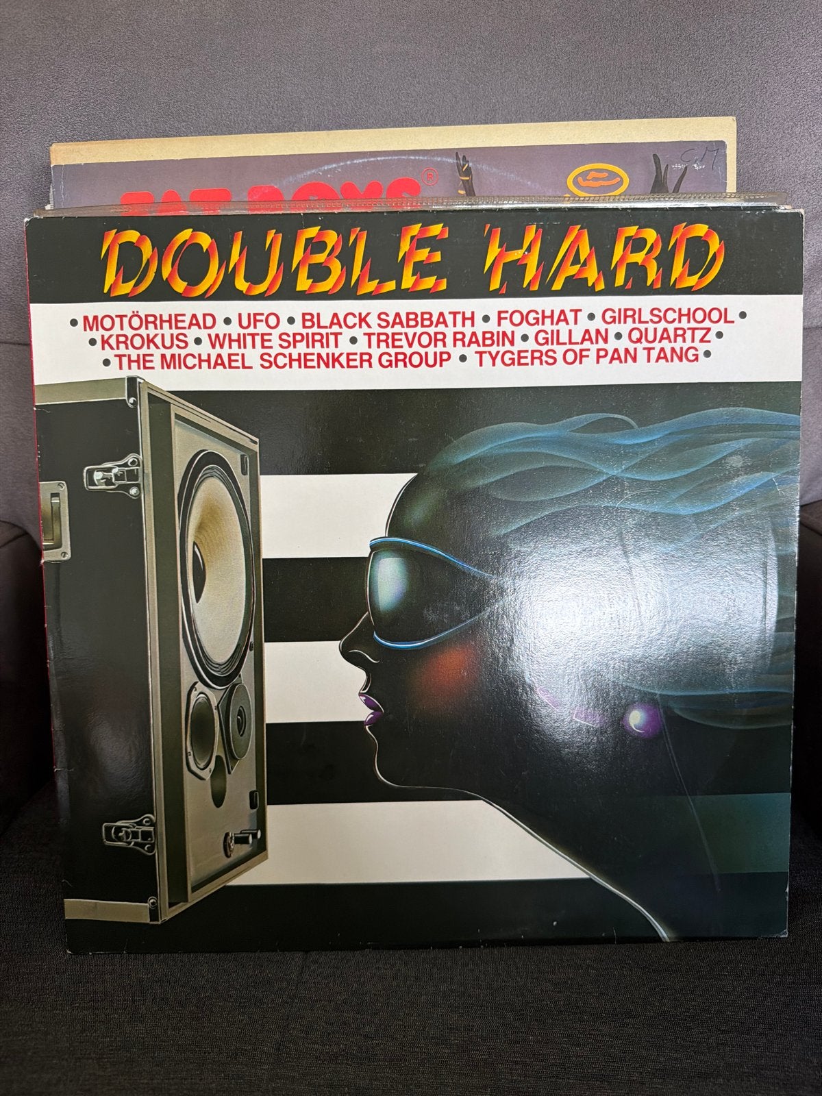 4.  Double Hard LP - Div artiesten (Motörhead, Black Sabbath, Gebruikt, Hard Rock, Ophalen of Verzenden, 12 inch