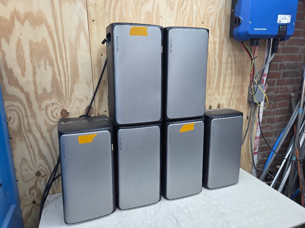3x Ecoflow Stream Ultra, 3x EcoFlow AC PRO thuisbatterijen, Ophalen, Zo goed als nieuw, Overige typen, 200 wattpiek of meer