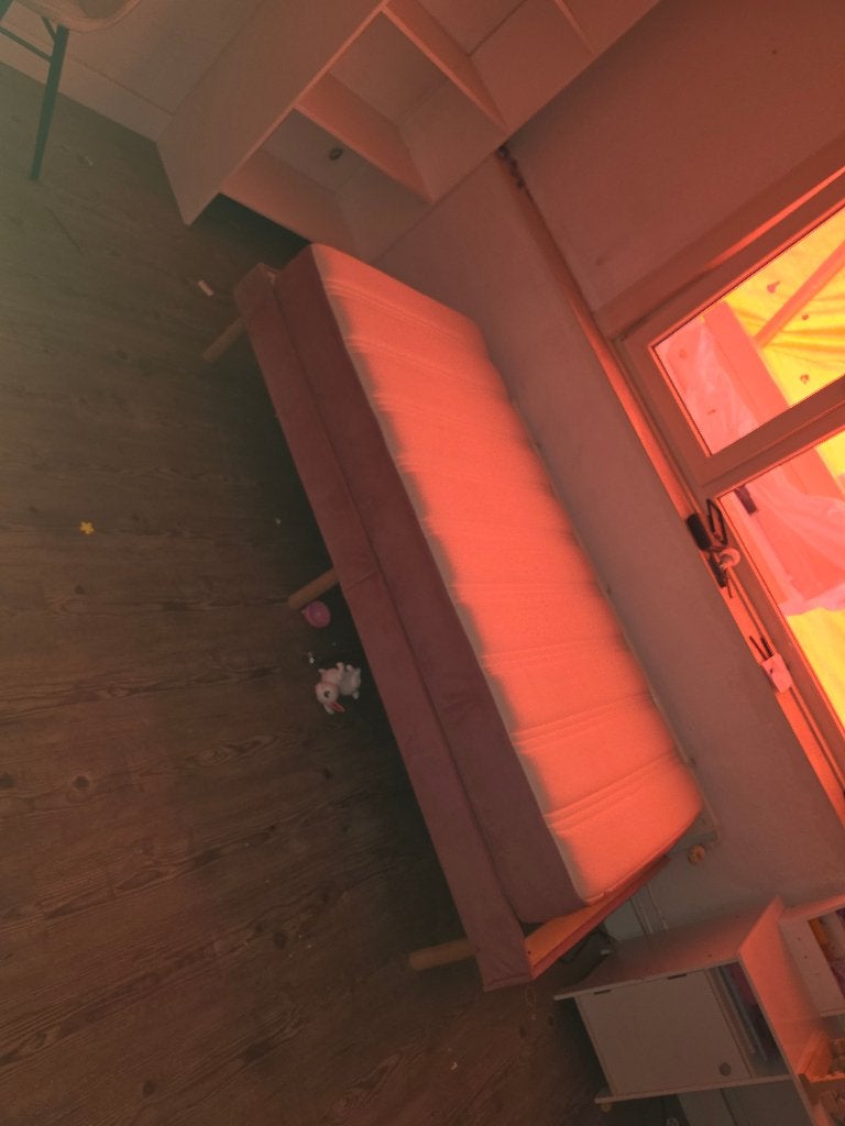 1persoonsbed, Huis en Inrichting, Ophalen, Overige materialen, 90 cm, Zo goed als nieuw