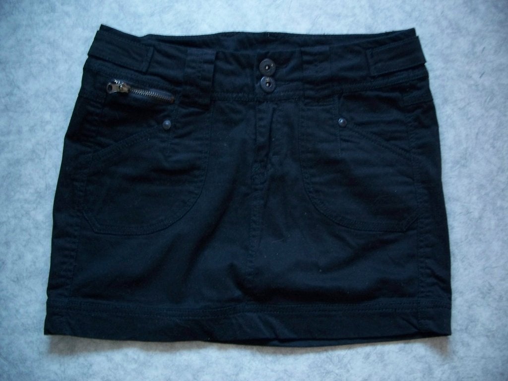 zwarte denim rok, mt 36., Sutherland, Verzenden, Zwart, Nieuw