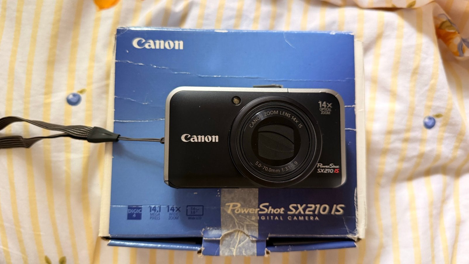 Canon PowerShot SX210 IS Digitale Camera met 14x Zoom, Refurbished, Ophalen of Verzenden, Kleiner dan 8 inch, Film
