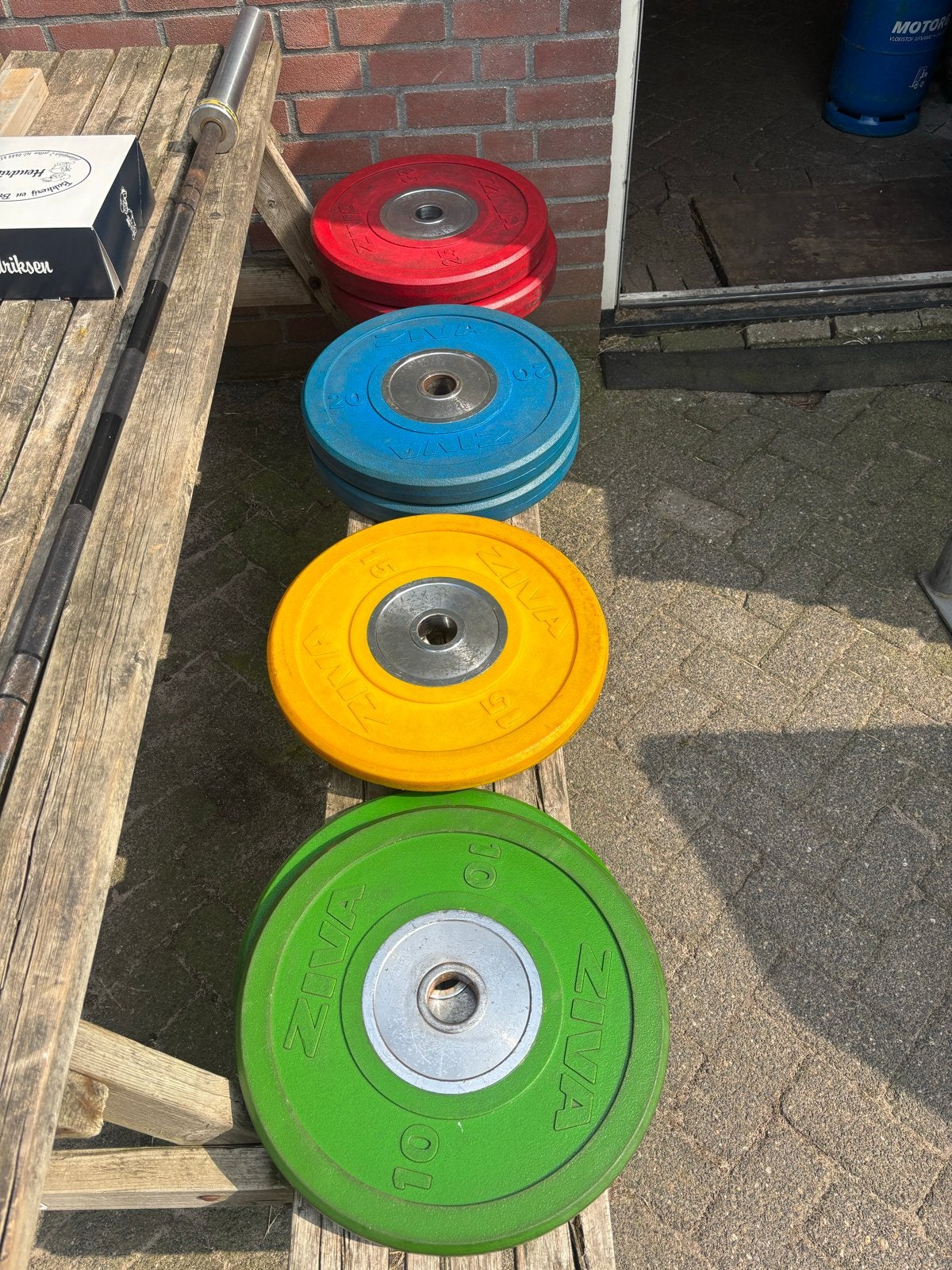 Ziva PU Halterschijven Set - Topkwaliteit & Onverwoestbaar, Ziva, Halterschijven, Gebruikt, Ziva