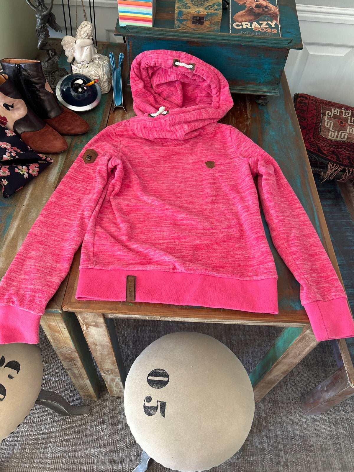 Naketano hoodie roze maat S, Ophalen of Verzenden, Zo goed als nieuw, Maat 36 (S), Roze