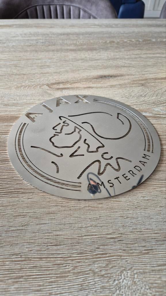 Ajax schild en 3 das spelden 1970/71, Verzamelen, Ophalen of Verzenden