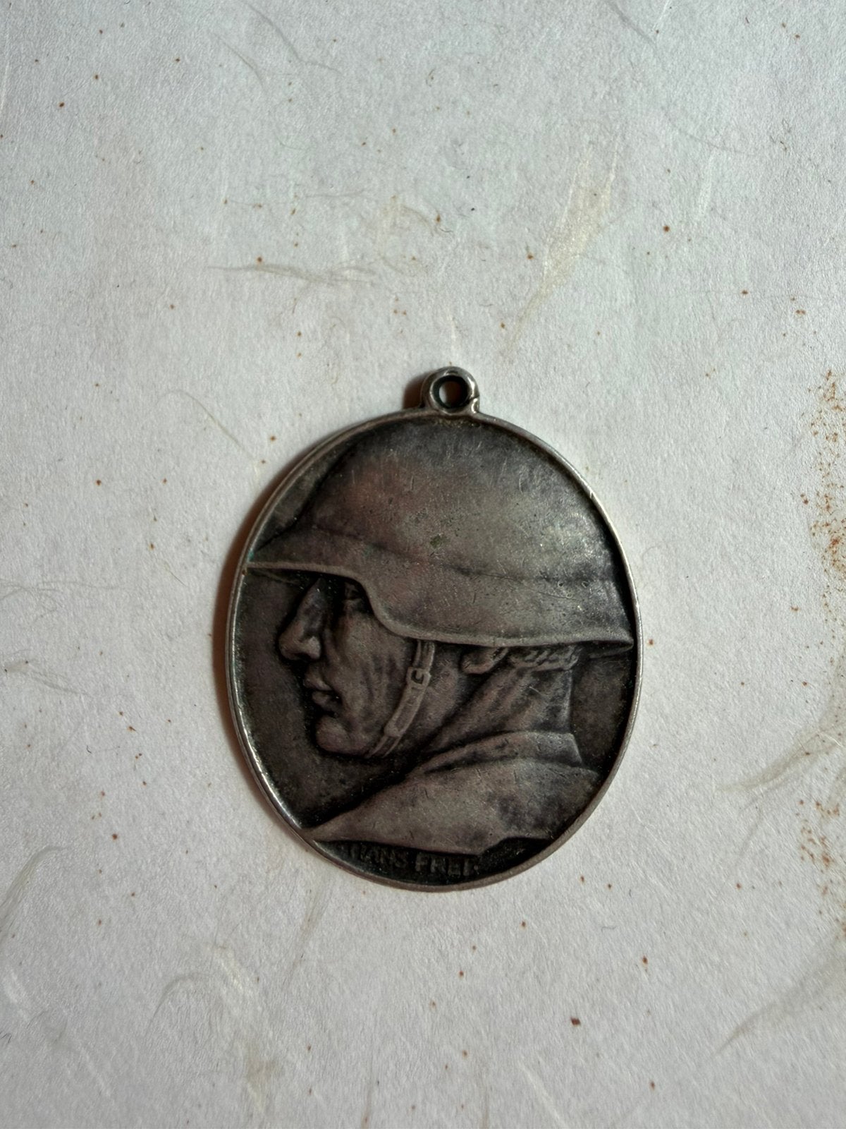 Zilveren Zwitserse Nationalspende medaille 1918 - Hans Frei., Verzamelen, Ophalen, Zo goed als nieuw, Beeld(je)
