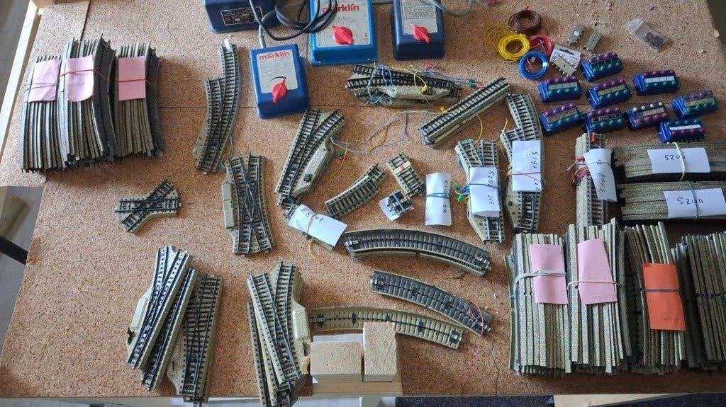 Marklin M rails en toebehoren, Ophalen, Wisselstroom, Gebruikt, Rails