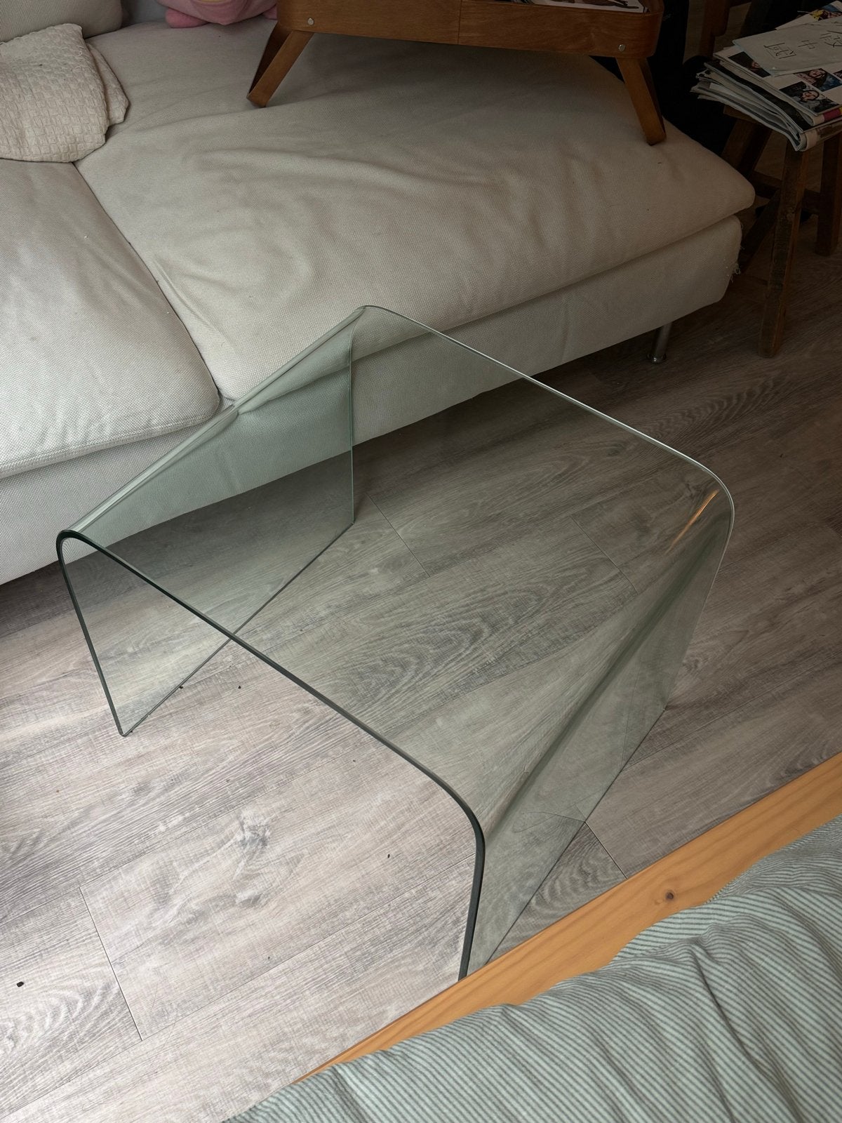 Glazen salontafel - Modern en stijlvol, Ophalen, 50 tot 100 cm, Overige vormen, 5 – 50