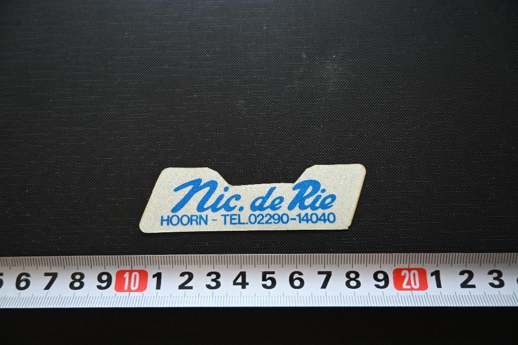 sticker hoorn nic. de rie auto volvo, Ophalen, Zo goed als nieuw
