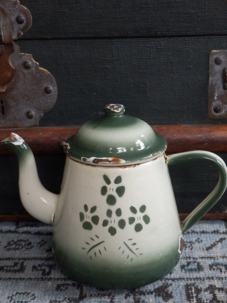 Franse emaillen pot, Ophalen of Verzenden