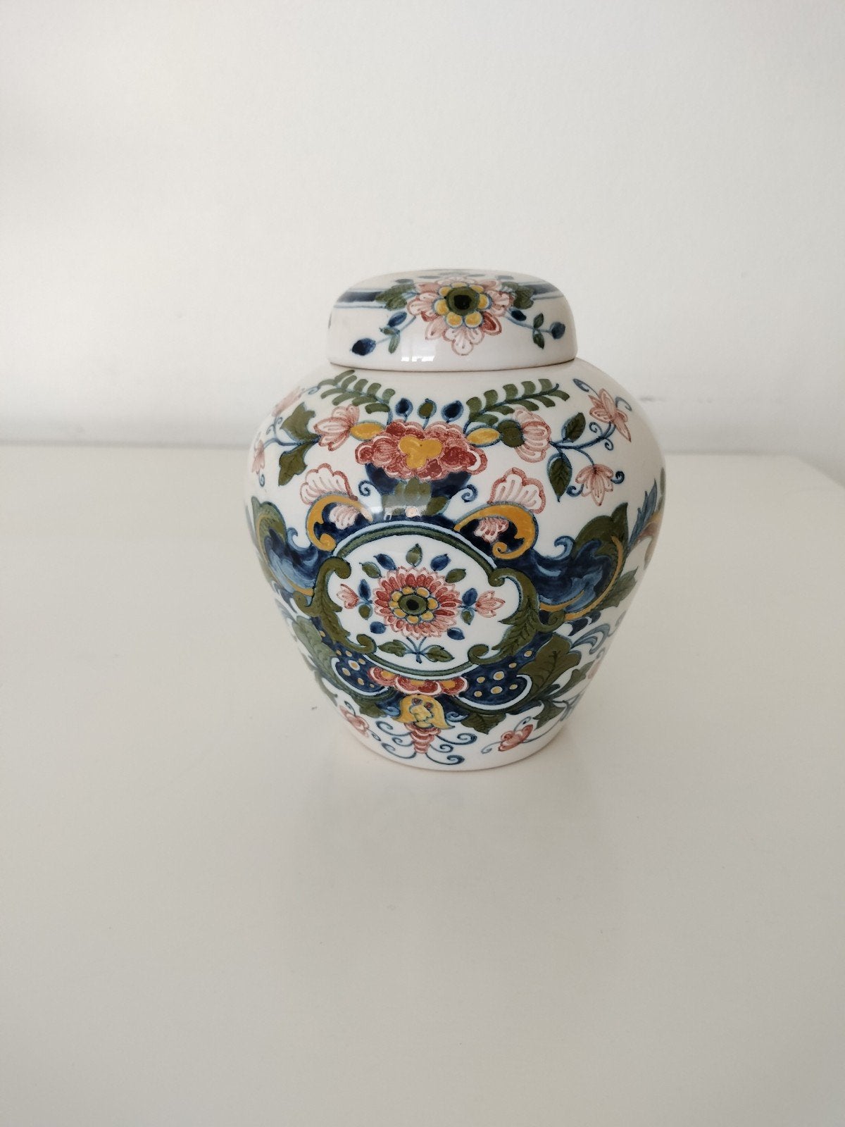 Makkum Aardewerk Gemberpot met Bloemenpatroon, Antiek en Kunst, Ophalen of Verzenden
