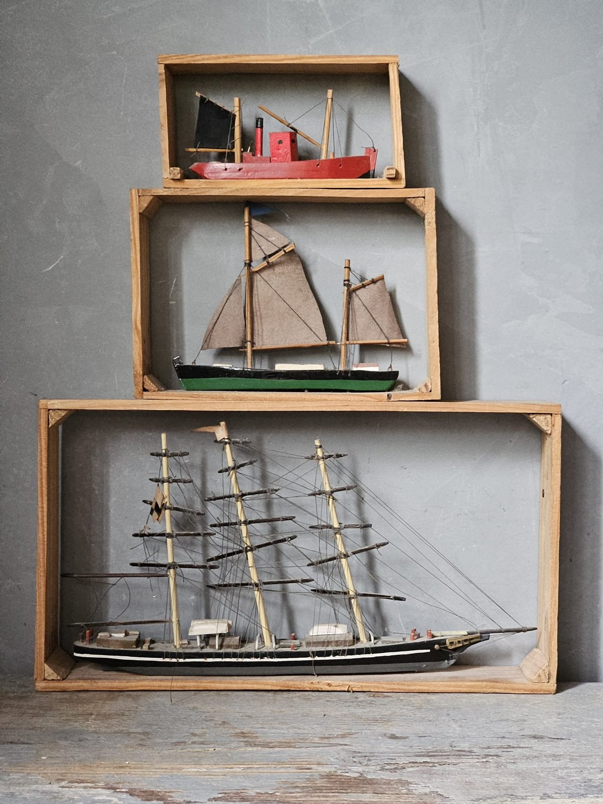 Set scheepjes in raamvenster, Gebruikt, Verzenden, ., .