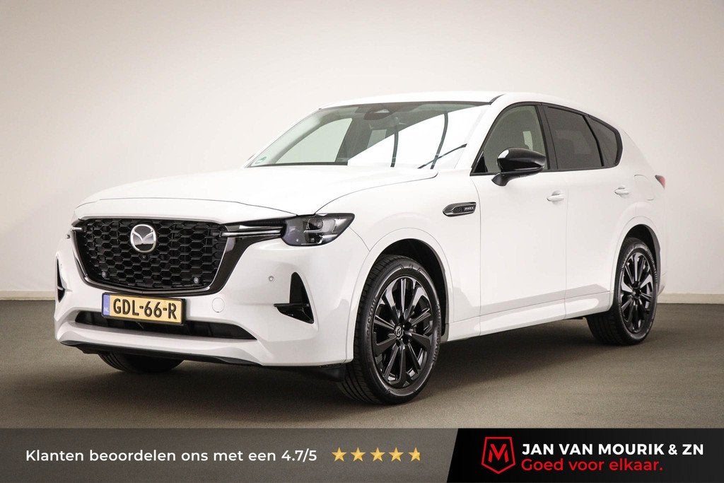Mazda CX-60 2.5 e-SkyActiv PHEV Homura | SOH 93% | ACHTERBAN, Auto's, Mazda, Automaat, Gebruikt, 4 cilinders, Met garantie (alle)