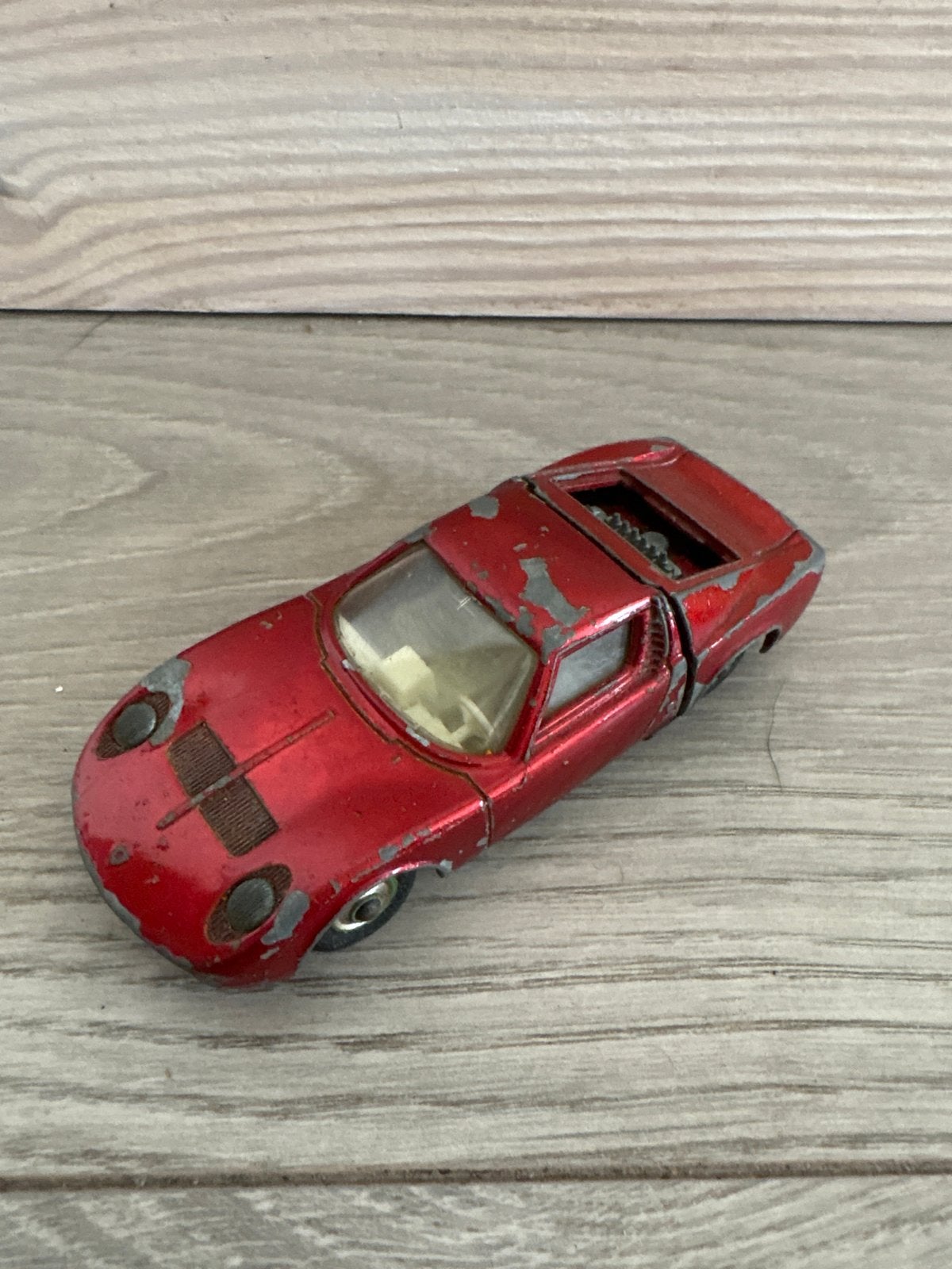 Vintage Matchbox Speed Kings Lamborghini Miura (K-24) 1970, Ophalen of Verzenden, Gebruikt, Auto, Matchbox