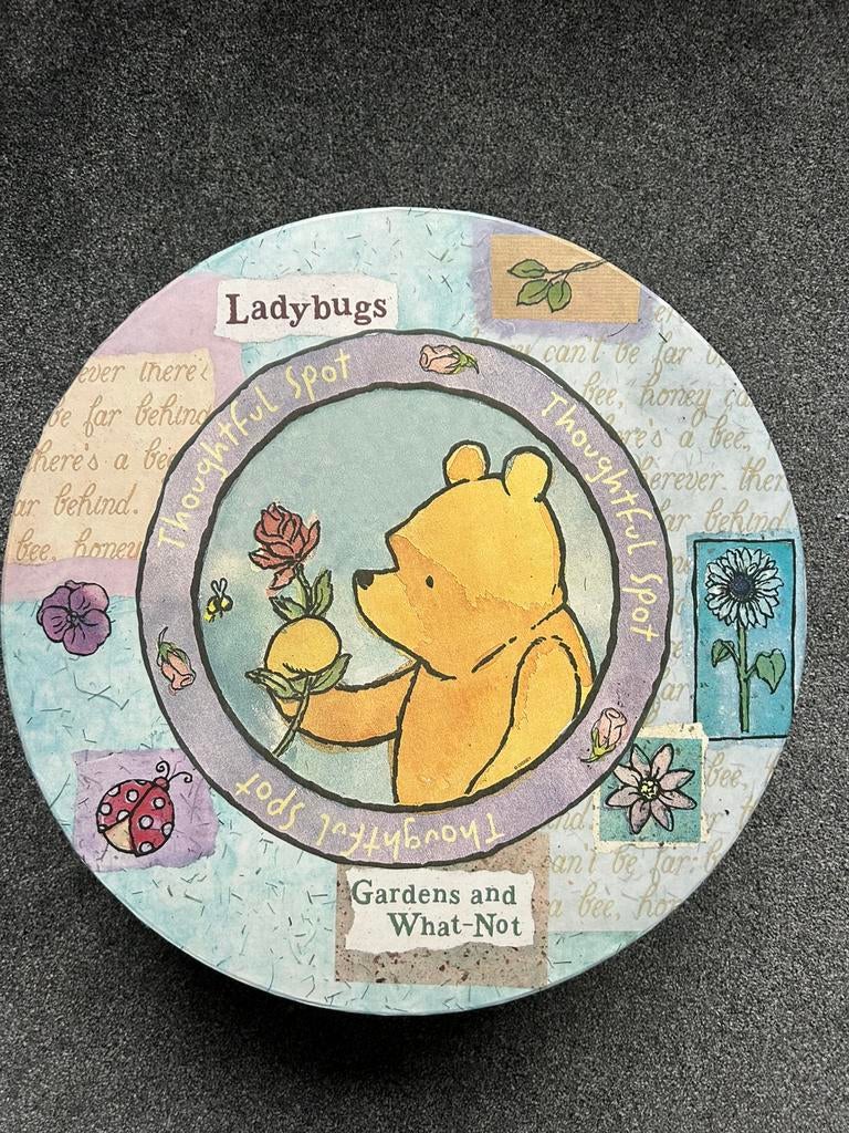 Grote (hoeden)doos met mooie afbeelding van Winnie de Poeh, Ophalen of Verzenden, Winnie de Poeh of vrienden, Zo goed als nieuw