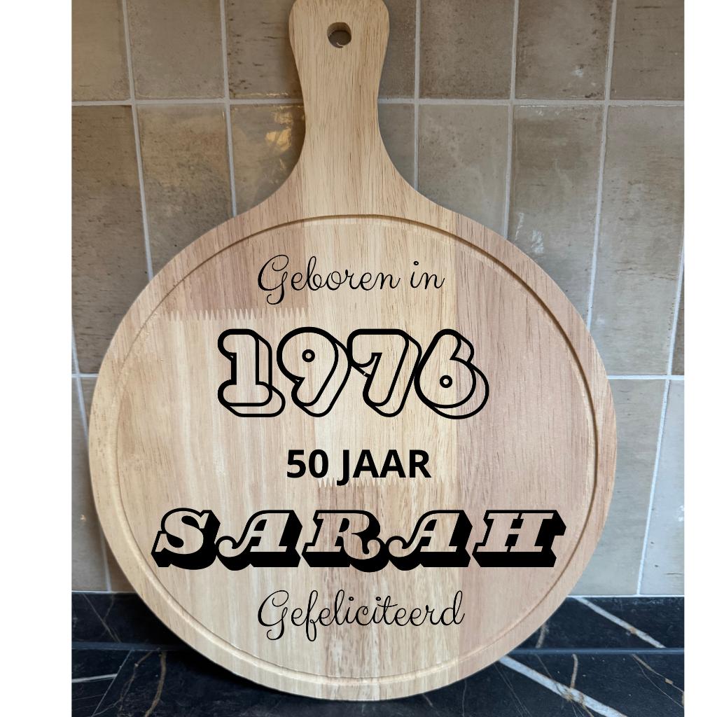 Borrelplank/ serveerplank Sarah, Beige, Hout, Snij-/serveerplank, Nieuw