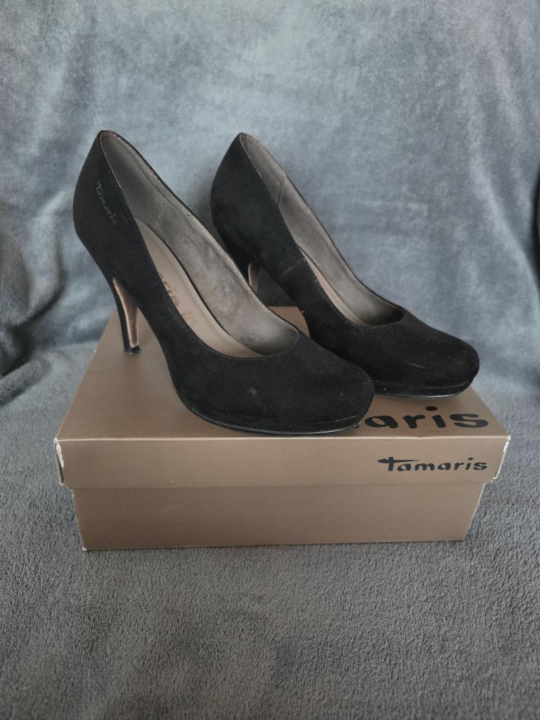Tamaris zwarte hakken maat 39, Tamaris, Pumps, Zwart, Ophalen of Verzenden
