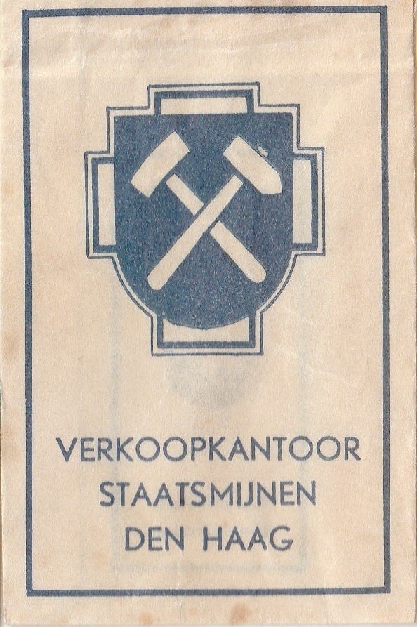 2 - verkoopkantoor Staatsmijnen Den Haag - hamer en moker, Ophalen of Verzenden
