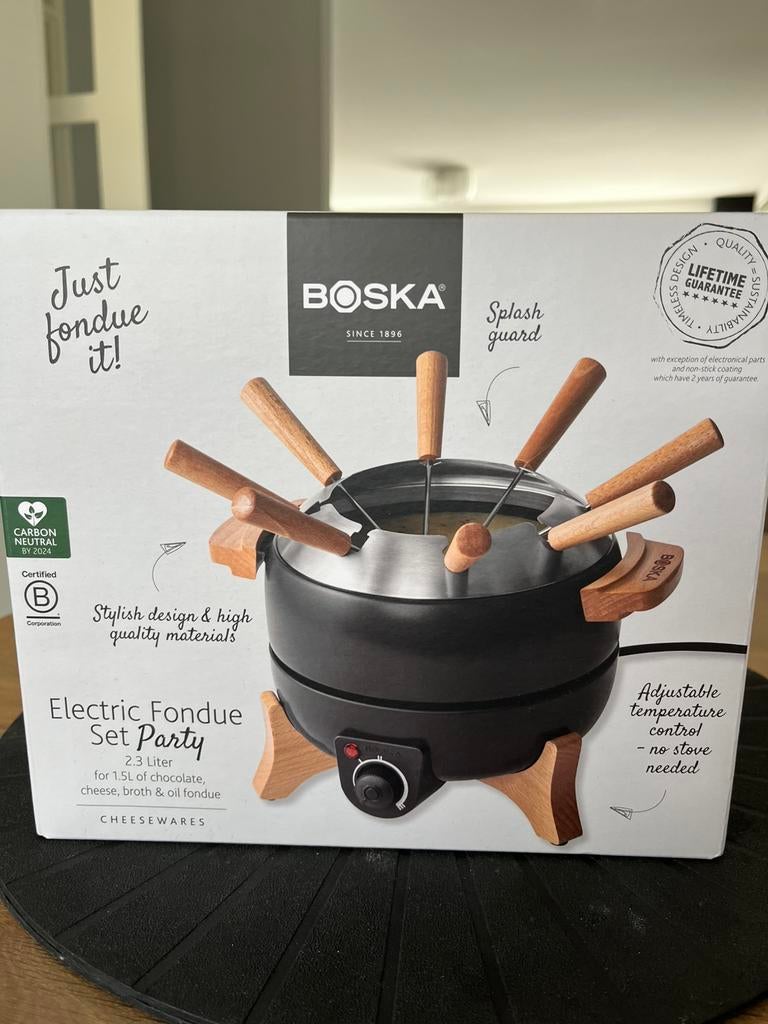 Boska Electric Fondue Set Party 2,3 liter NIEUW, Witgoed en Apparatuur, Gourmetstellen, Ophalen, Nieuw, 8 personen of meer