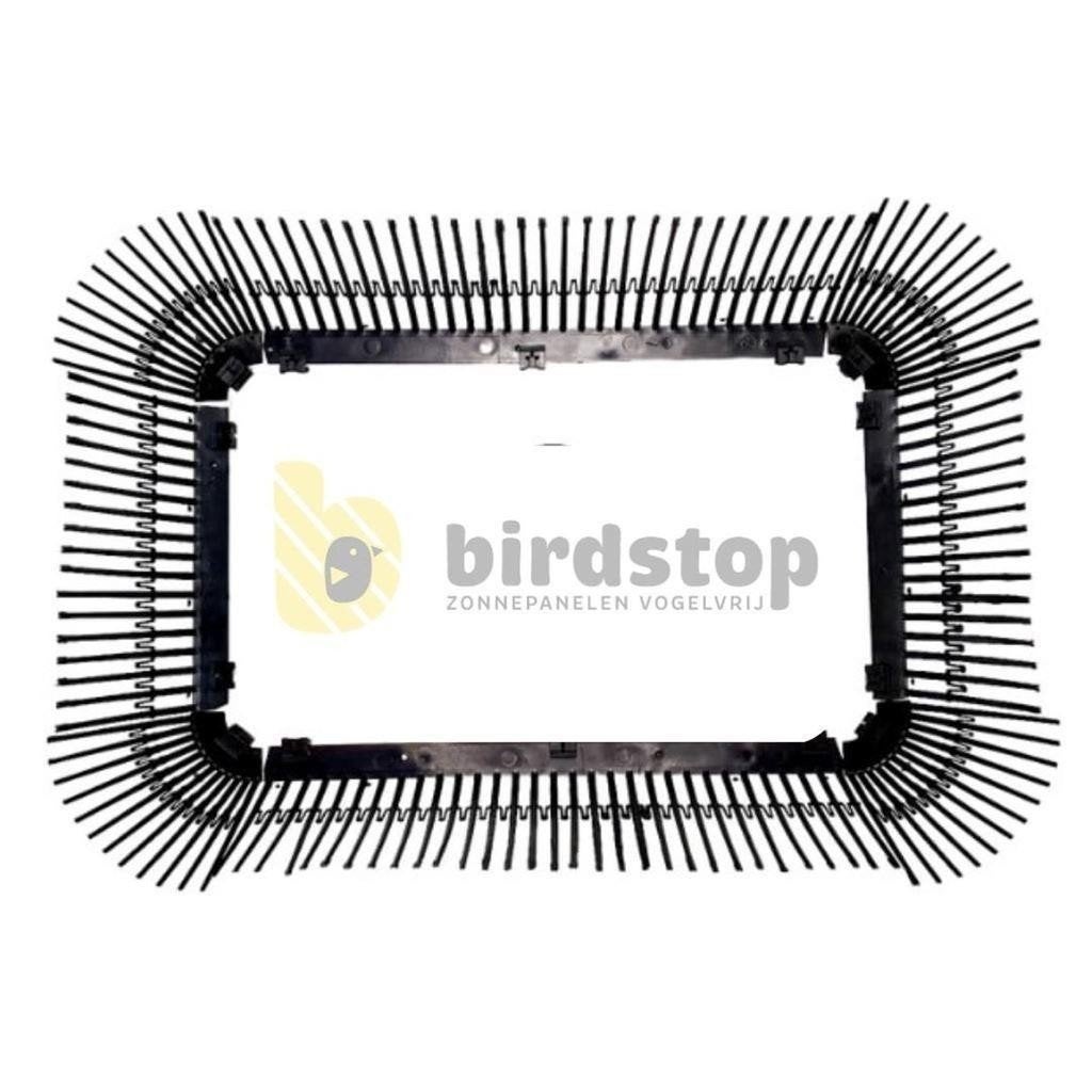 Birdstop - Vogelwering voor zonnepanelen, Dakplaat of Dakpanplaat, Steen of Klei, Zwart, Nieuw