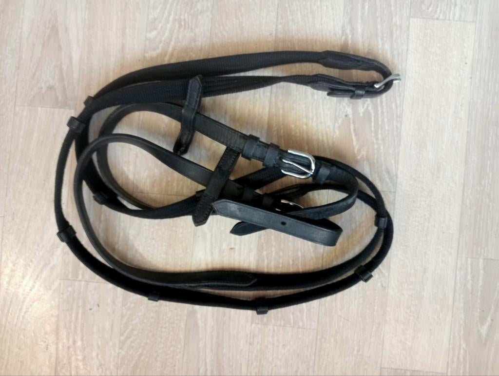 Zgan zwarte springteugels mt full, Dieren en Toebehoren, Paarden en Pony's | Hoofdstellen en Tuigage, Ophalen of Verzenden, Zo goed als nieuw